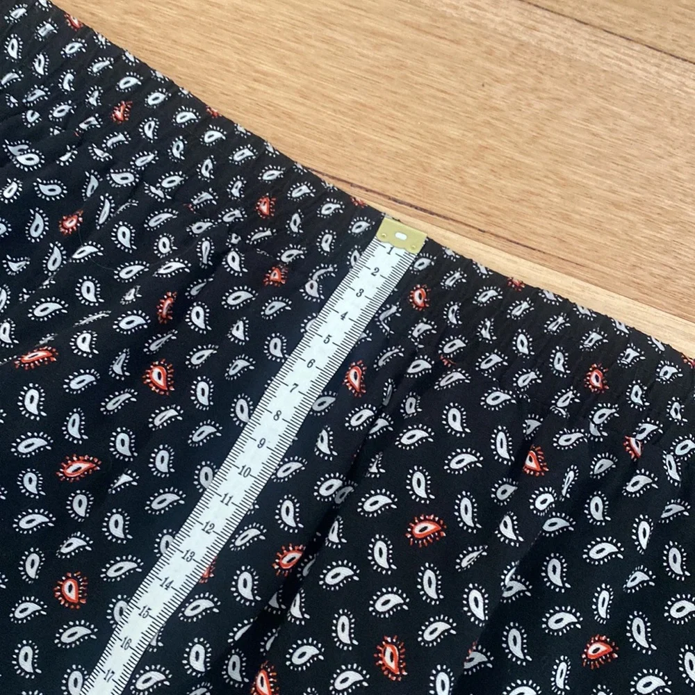 Paisley Print Elastic Waist Midi Skirt - Size 18 - Picture 7 of 8